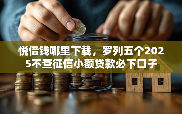 悦借钱哪里下载，罗列五个2025不查征信小额贷款必下口子
