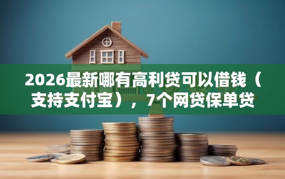 2026最新哪有高利贷可以借钱（支持支付宝），7个网贷保单贷最好的平台无私分享