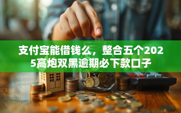 支付宝能借钱么，整合五个2025高炮双黑逾期必下款口子