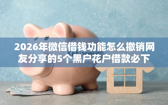 2026年微信借钱功能怎么撤销网友分享的5个黑户花户借款必下口子2025我觉得不错！