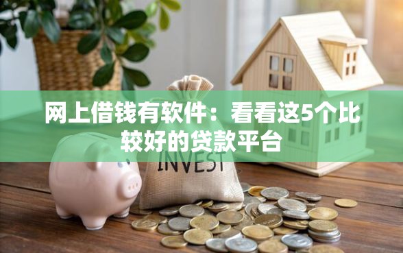 网上借钱有软件：看看这5个比较好的贷款平台