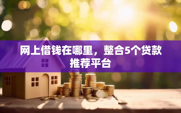 网上借钱在哪里，整合5个贷款推荐平台