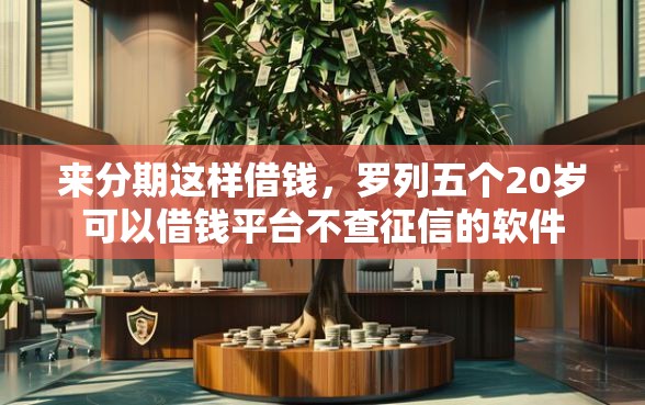 来分期这样借钱，罗列五个20岁可以借钱平台不查征信的软件