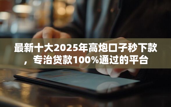 最新十大2025年高炮口子秒下款，专治贷款100%通过的平台