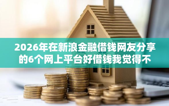 2026年在新浪金融借钱网友分享的6个网上平台好借钱我觉得不错！