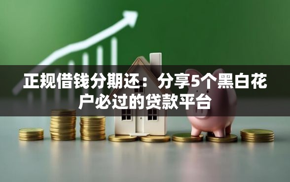 正规借钱分期还：分享5个黑白花户必过的贷款平台