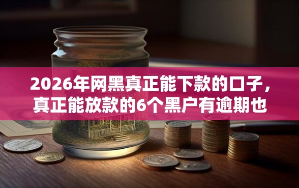 2026年网黑真正能下款的口子，真正能放款的6个黑户有逾期也能必过的口子推荐