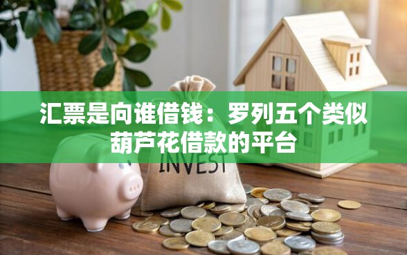汇票是向谁借钱：罗列五个类似葫芦花借款的平台