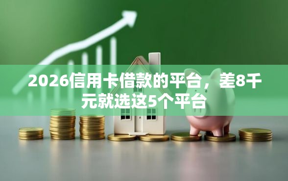 2026信用卡借款的平台，差8千元就选这5个平台