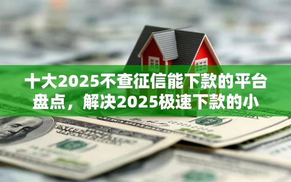 十大2025不查征信能下款的平台盘点，解决2025极速下款的小额贷款的问题