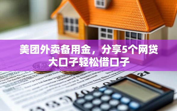 美团外卖备用金，分享5个网贷大口子轻松借口子