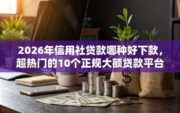 2026年信用社贷款哪种好下款，超热门的10个正规大额贷款平台推荐