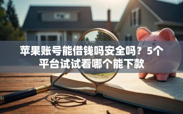 苹果账号能借钱吗安全吗？5个平台试试看哪个能下款