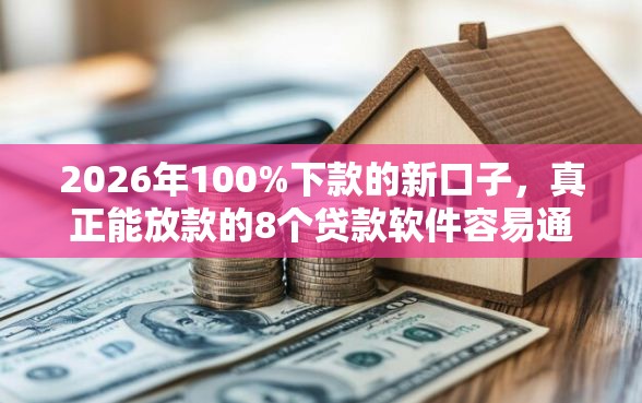 2026年100%下款的新口子，真正能放款的8个贷款软件容易通过推荐