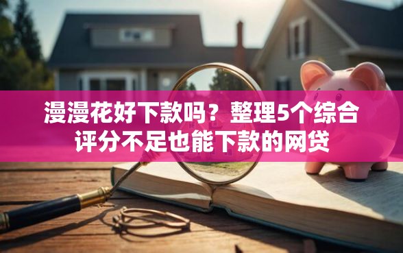 漫漫花好下款吗？整理5个综合评分不足也能下款的网贷