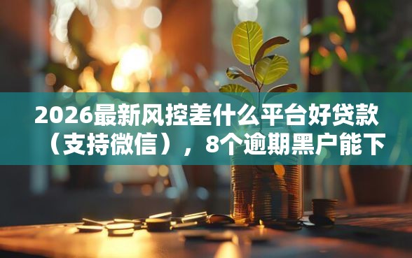 2026最新风控差什么平台好贷款（支持微信），8个逾期黑户能下款的新口子无私分享