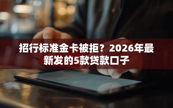 招行标准金卡被拒？2026年最新发的5款贷款口子