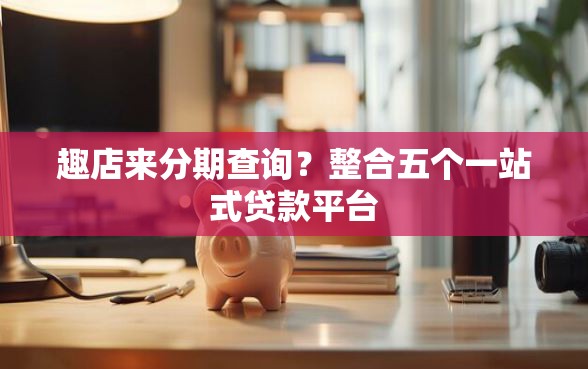 趣店来分期查询？整合五个一站式贷款平台