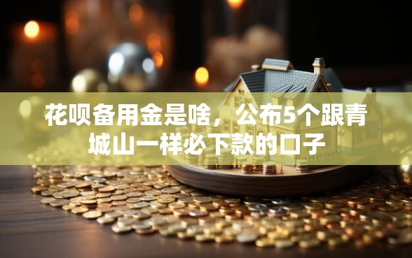 花呗备用金是啥，公布5个跟青城山一样必下款的口子
