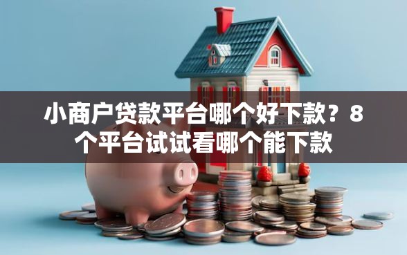 小商户贷款平台哪个好下款？8个平台试试看哪个能下款