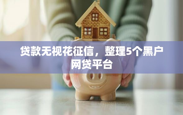 贷款无视花征信，整理5个黑户网贷平台