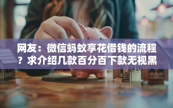 网友：微信蚂蚁享花借钱的流程？求介绍几款百分百下款无视黑白户网贷软件