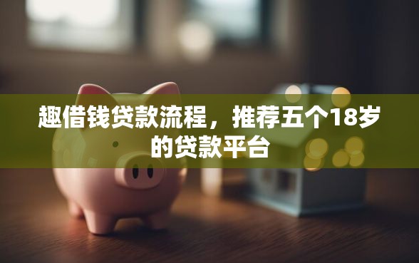趣借钱贷款流程，推荐五个18岁的贷款平台