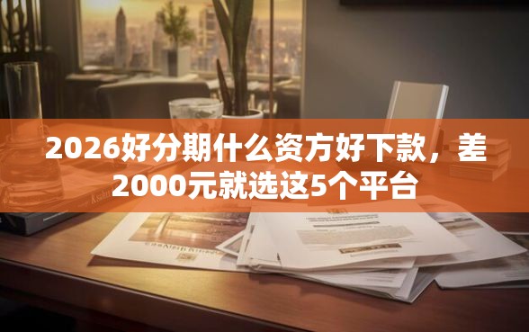 2026好分期什么资方好下款，差2000元就选这5个平台
