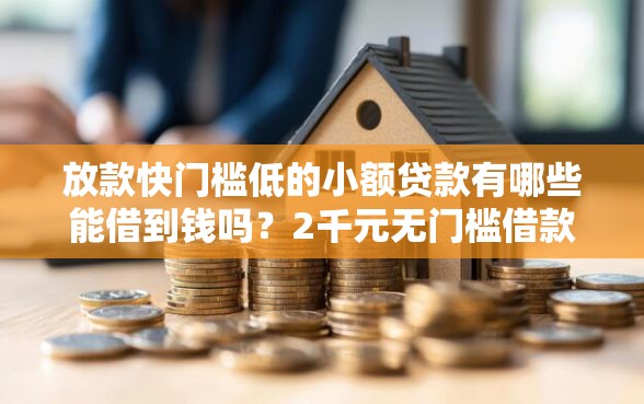 放款快门槛低的小额贷款有哪些能借到钱吗？2千元无门槛借款8个平台推荐