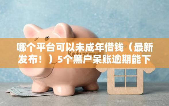 哪个平台可以未成年借钱（最新发布！）5个黑户呆账逾期能下的口子