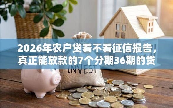 2026年农户贷看不看征信报告，真正能放款的7个分期36期的贷款平台推荐