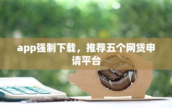app强制下载，推荐五个网贷申请平台