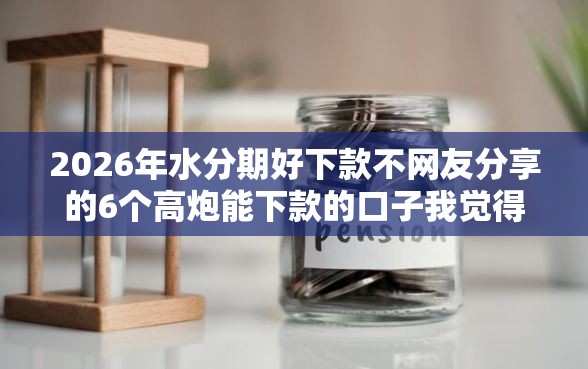 2026年水分期好下款不网友分享的6个高炮能下款的口子我觉得不错！