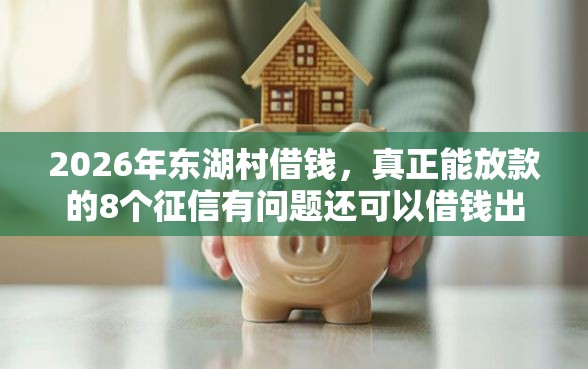 2026年东湖村借钱，真正能放款的8个征信有问题还可以借钱出来的平台推荐