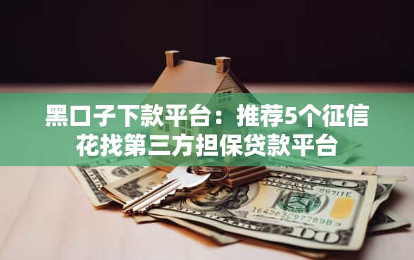 黑口子下款平台：推荐5个征信花找第三方担保贷款平台