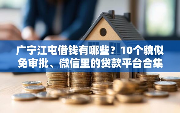 广宁江屯借钱有哪些？10个貌似免审批、微信里的贷款平台合集