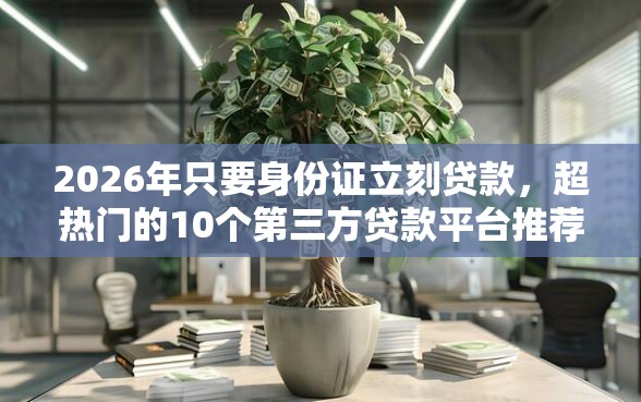 2026年只要身份证立刻贷款，超热门的10个第三方贷款平台推荐
