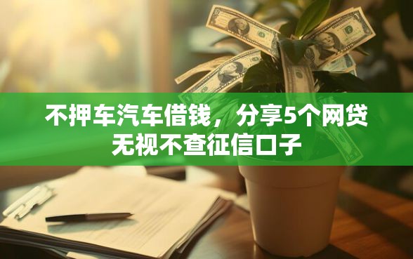 不押车汽车借钱，分享5个网贷无视不查征信口子
