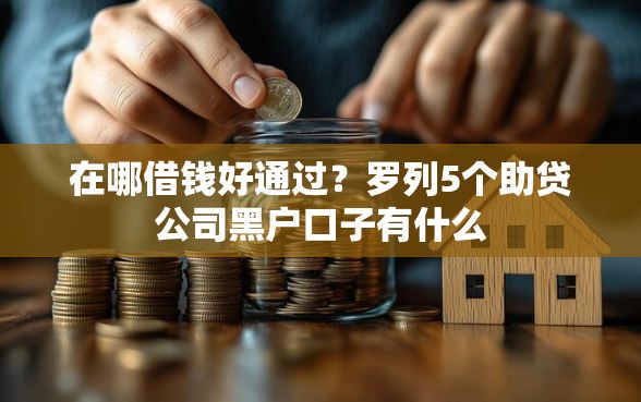 在哪借钱好通过？罗列5个助贷公司黑户口子有什么