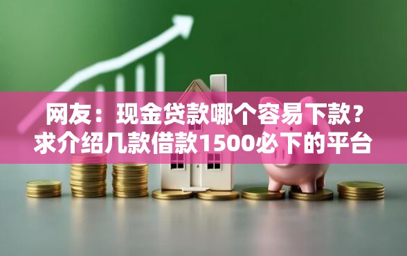 网友：现金贷款哪个容易下款？求介绍几款借款1500必下的平台黑户