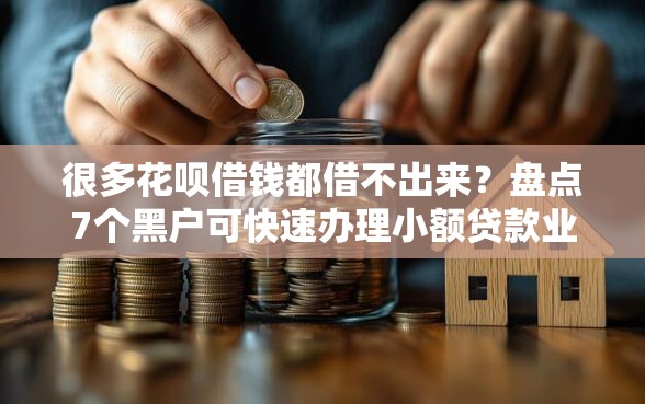 很多花呗借钱都借不出来？盘点7个黑户可快速办理小额贷款业务的软件给你参考