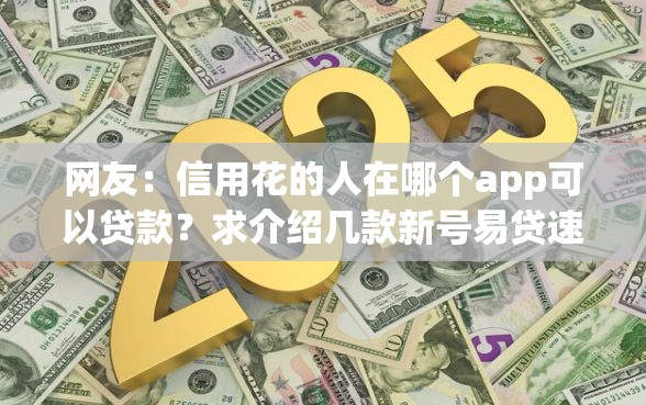 网友：信用花的人在哪个app可以贷款？求介绍几款新号易贷速审秒下款平台