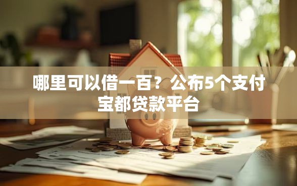 哪里可以借一百？公布5个支付宝都贷款平台