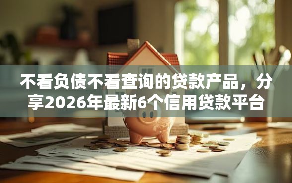 不看负债不看查询的贷款产品，分享2026年最新6个信用贷款平台