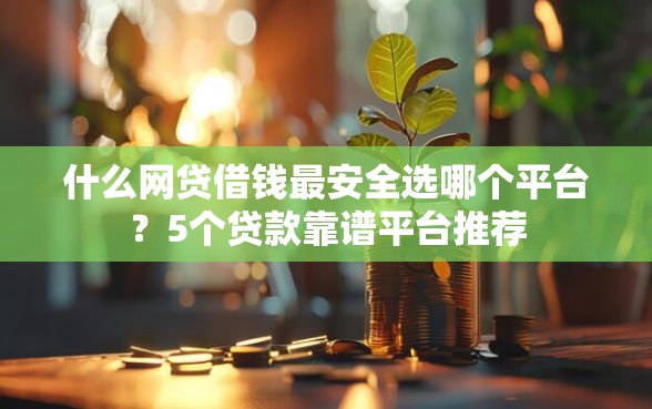 什么网贷借钱最安全选哪个平台？5个贷款靠谱平台推荐