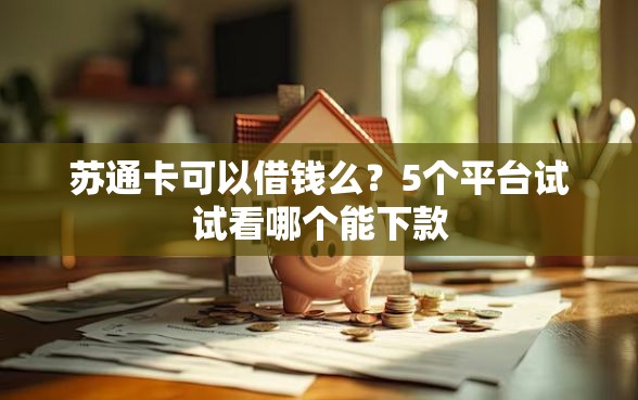 苏通卡可以借钱么？5个平台试试看哪个能下款