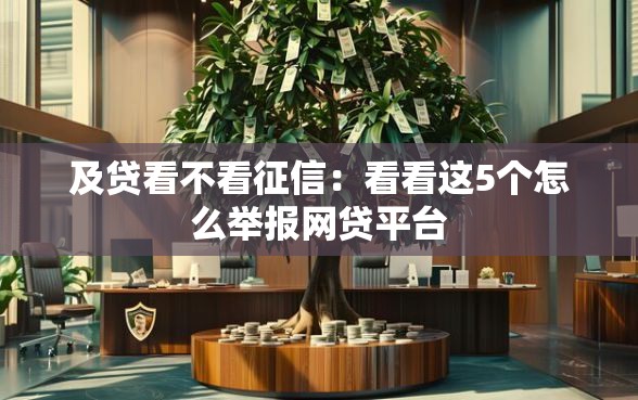 及贷看不看征信：看看这5个怎么举报网贷平台
