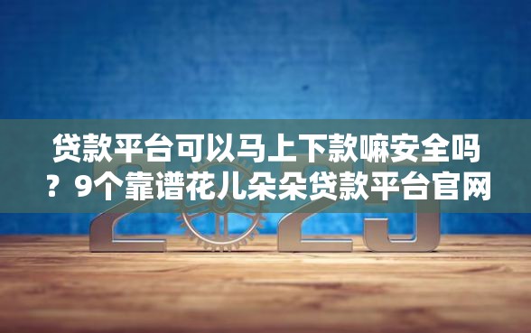 贷款平台可以马上下款嘛安全吗？9个靠谱花儿朵朵贷款平台官网推荐