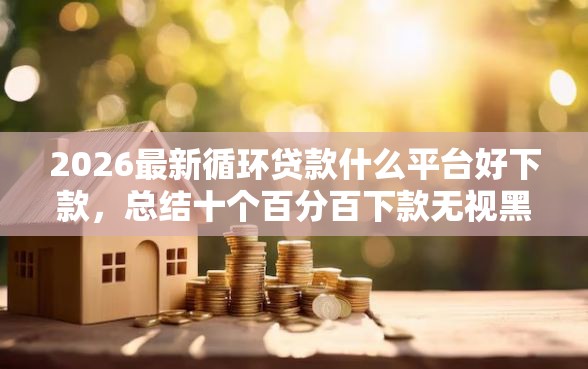 2026最新循环贷款什么平台好下款，总结十个百分百下款无视黑白户口子！