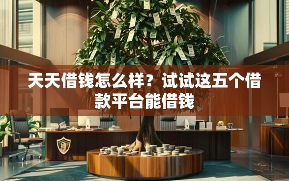 天天借钱怎么样？试试这五个借款平台能借钱